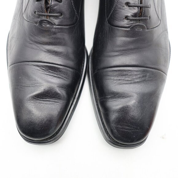 Magnanni Federico Men\'s US Size 10 D Oxford Cap Toe Black Lace Up Dress Shoes main image 6